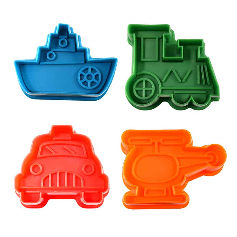 Transportation Pastry and Cookie Stamper Set