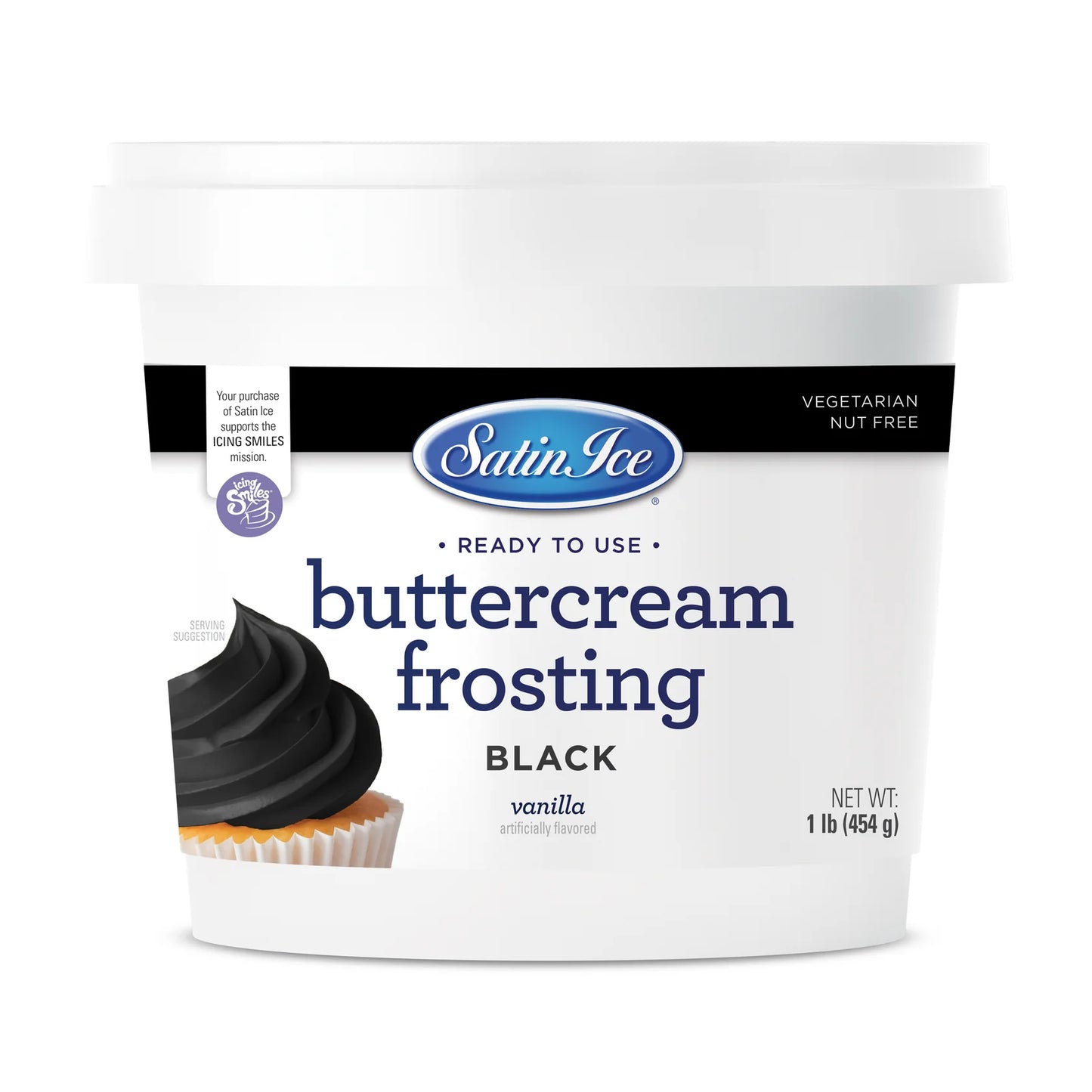 Black Vanilla Buttercream Frosting 1Lb