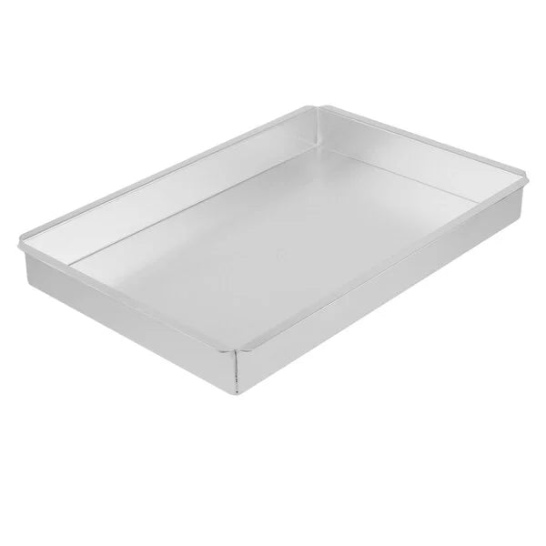 18" x 12" x 2" Aluminum Rectangular Straight-Sided Cake Pan