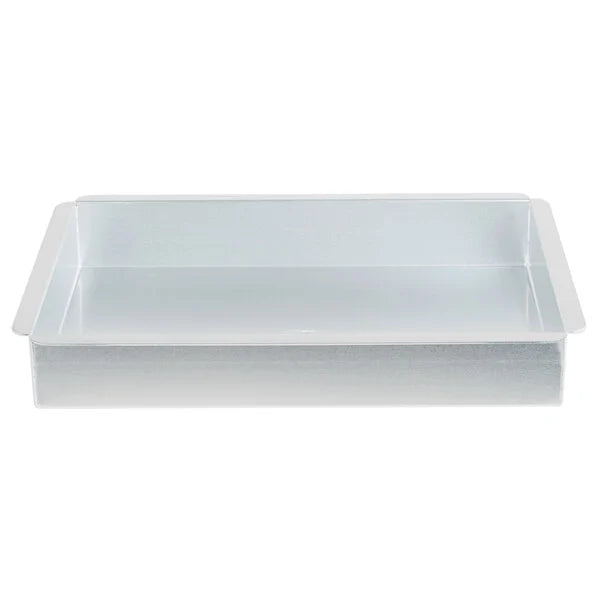 13" x 9" x 2" Aluminum Rectangular Straight-Sided Cake Pan