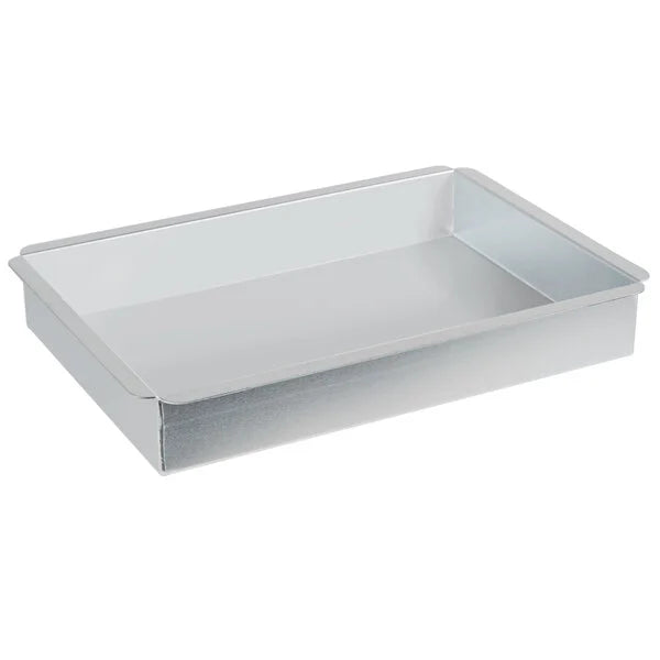 13" x 9" x 2" Aluminum Rectangular Straight-Sided Cake Pan