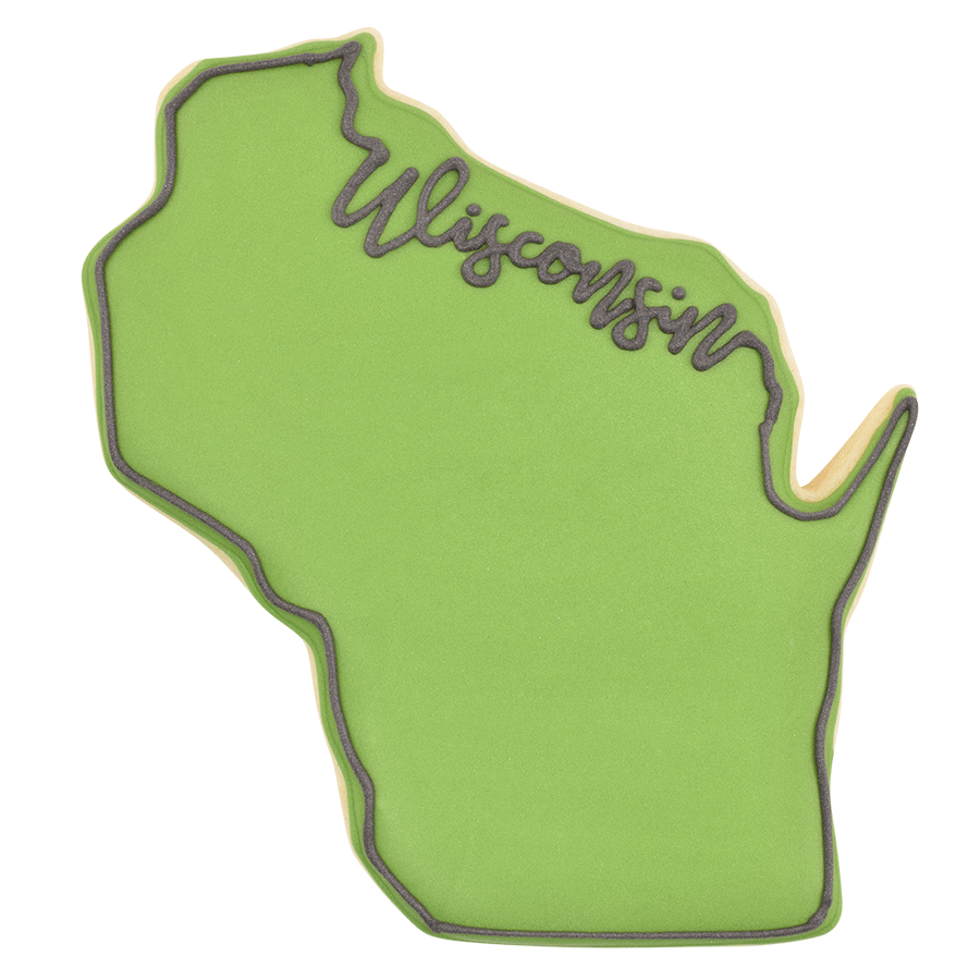 Wisconsin State Cookie Cutter