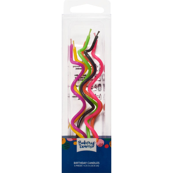 Neon Twist Shaped Candles