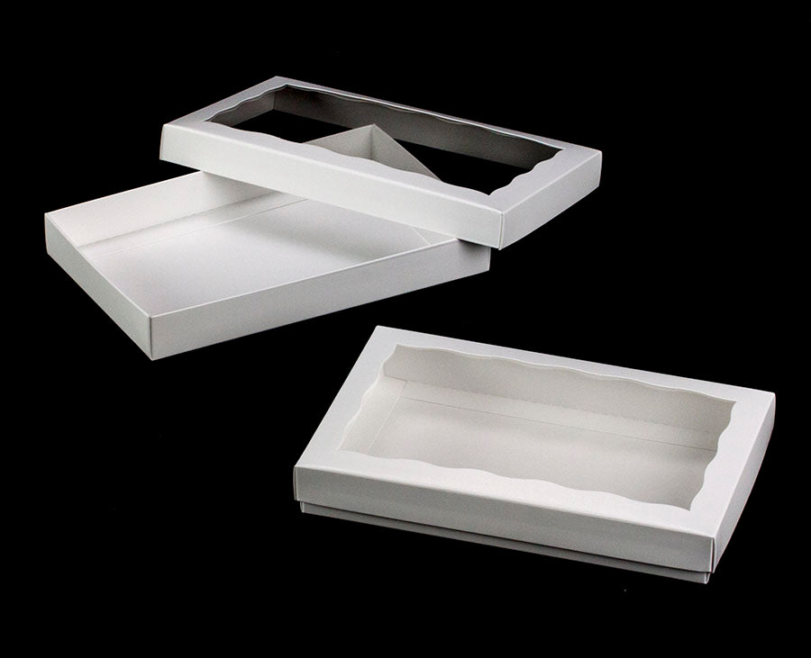 9 1/2" x 6" x 1 1/4" White Window Box Set