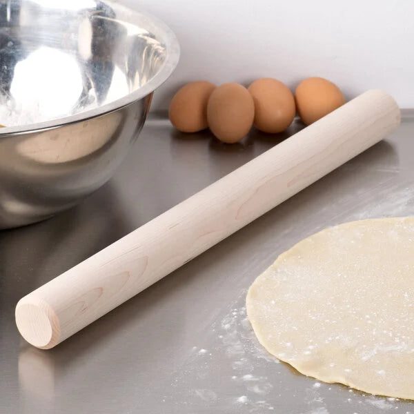 19" Maple Wood Dowel Rolling Pin