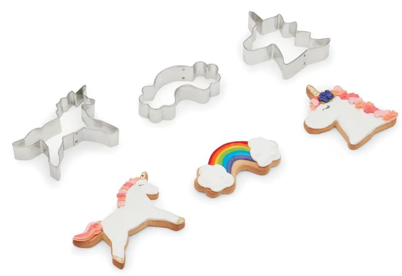 Unicorn And Rainbow Cookie Cutters