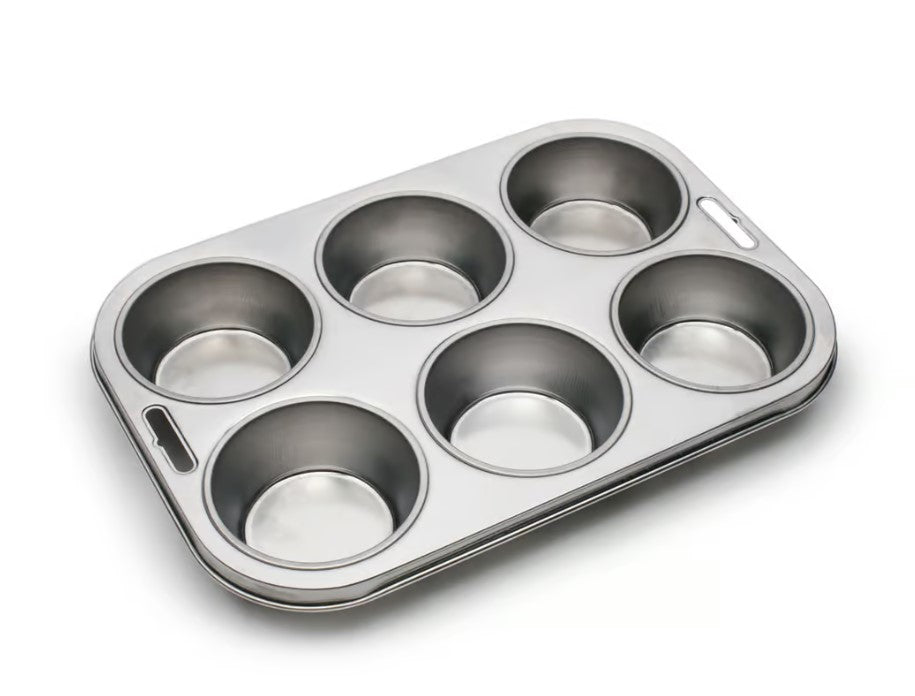 Stainless Steel 6 Cup Muffin Pan