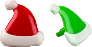 Santa Hat Cupcake Rings