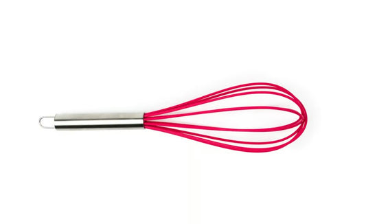 11.5" Silicone Whisk, Raspberry