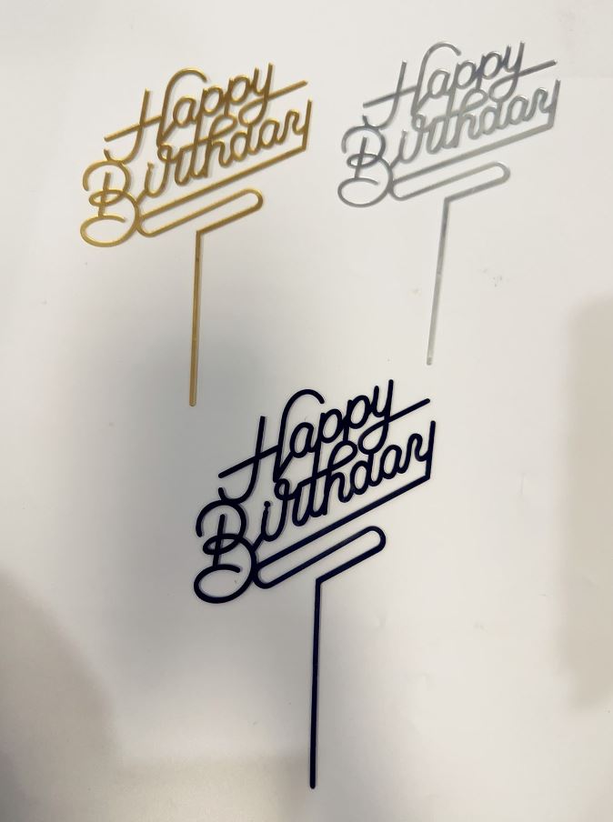 Happy Birthday Letter Cake Topper