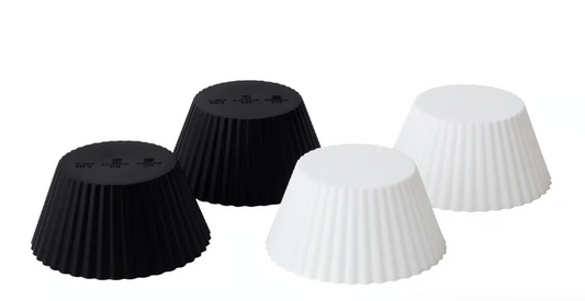 Silicone Baking Cup S/12 Black & White