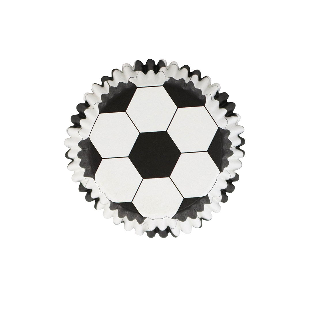 Soccer -  Cupcake Cases Foil Lined - Pk/30