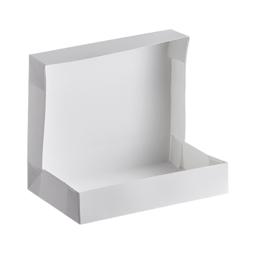 12" x 8" x 2.25" White Auto-Popup Window Bakery Box