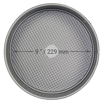 Silver Anodised Springform Cake Pan (229 x 76mm / 9 x 3”)