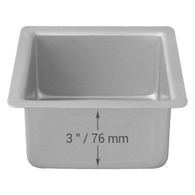 Square Cake Pan (127 x 127 x 76mm / 5 x 5 x 3")