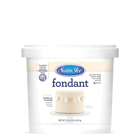 Satin Ice Ivory Vanilla Fondant - 2lb.