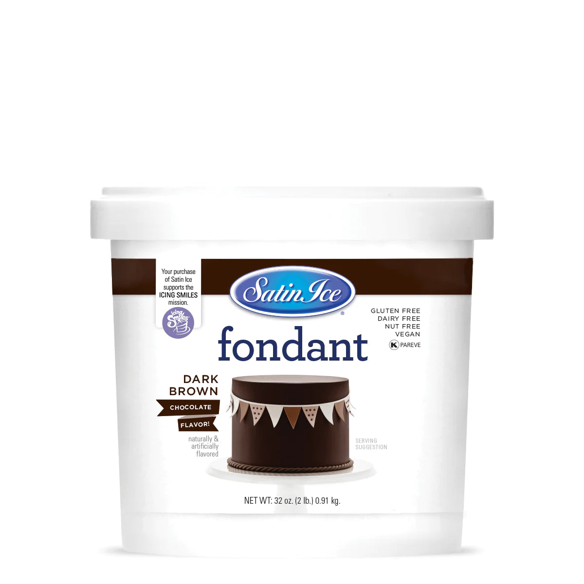 Satin Ice Brown Vanilla Fondant - 2lb.