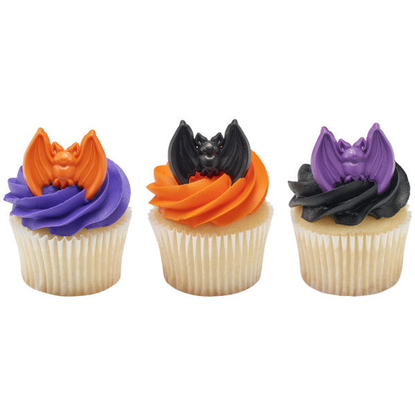 Spooky Bat Cupcake Rings