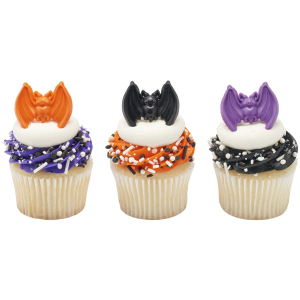 Spooky Bat Cupcake Rings