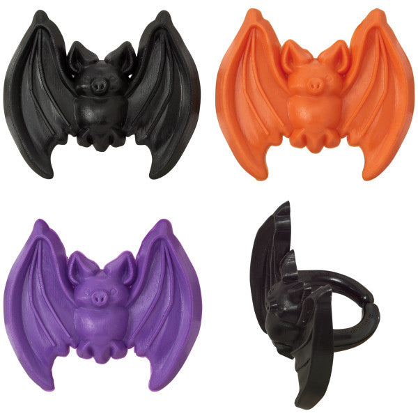 Spooky Bat Cupcake Rings