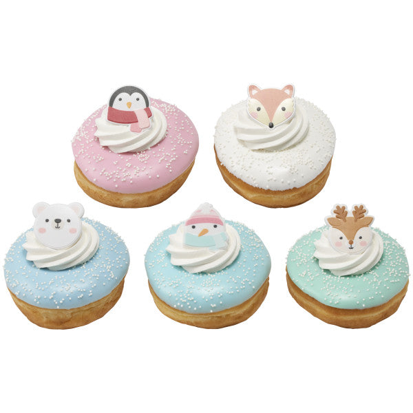 Winter Friends Cupcake Rings