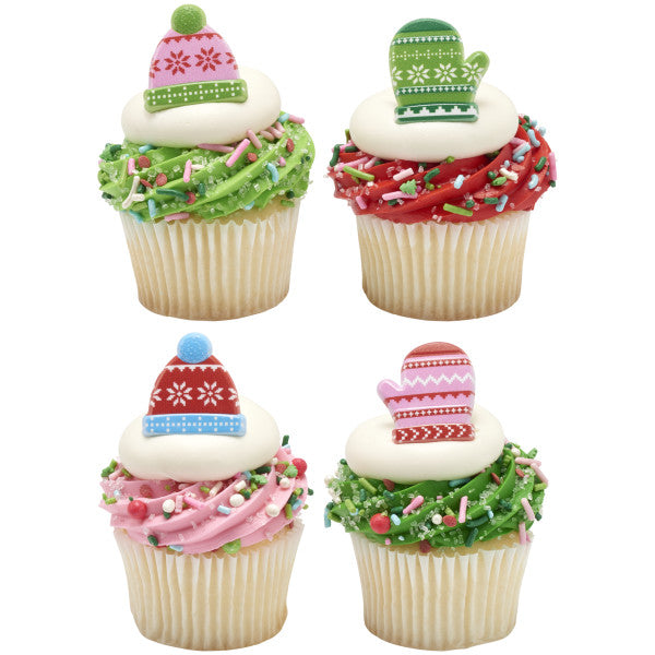 Winter Hats & Mittens Cupcake Rings