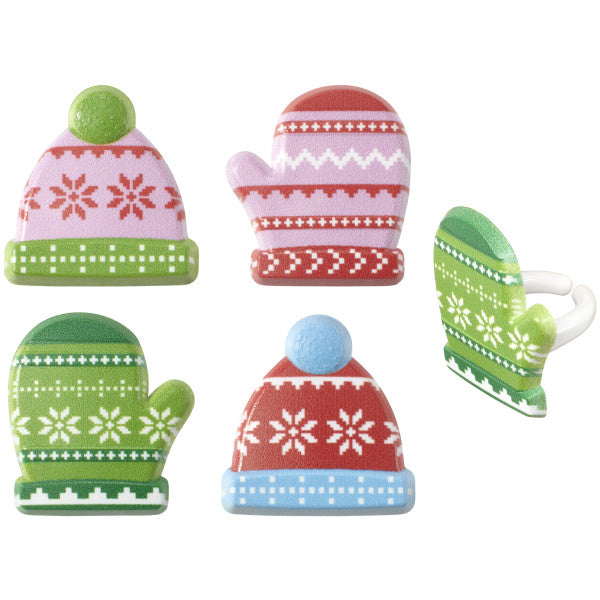 Winter Hats & Mittens Cupcake Rings