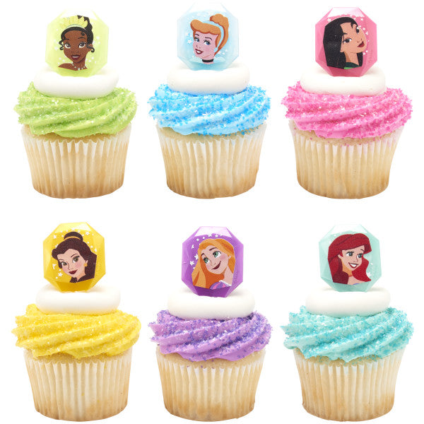 Princesses Gemstone Cupcake Rings