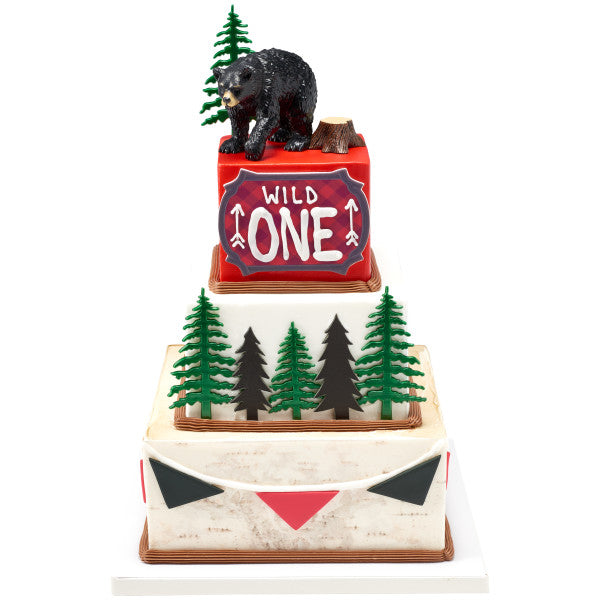 Wild Black Bear Cake Topper