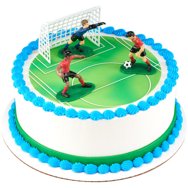 Soccer Kick Off Cake Topper