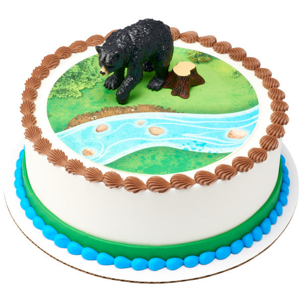 Wild Black Bear Cake Topper