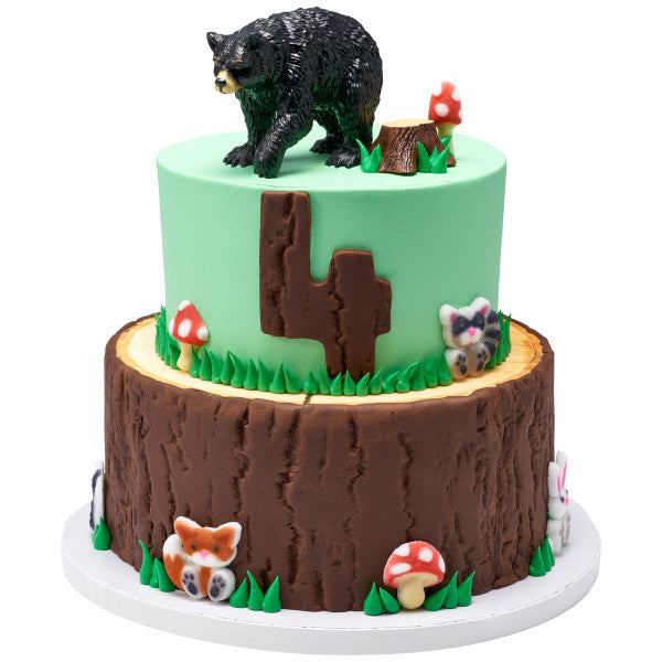 Wild Black Bear Cake Topper