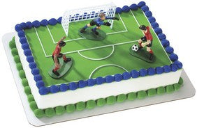 Soccer Kick Off Cake Topper
