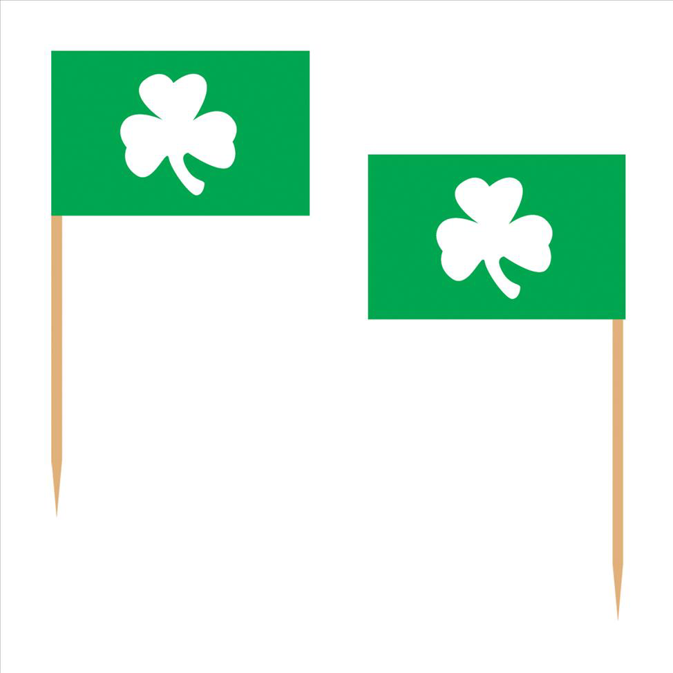 Shamrock Flag Picks 25 Ct