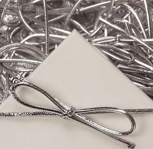 Silver 10" Elastic Bands