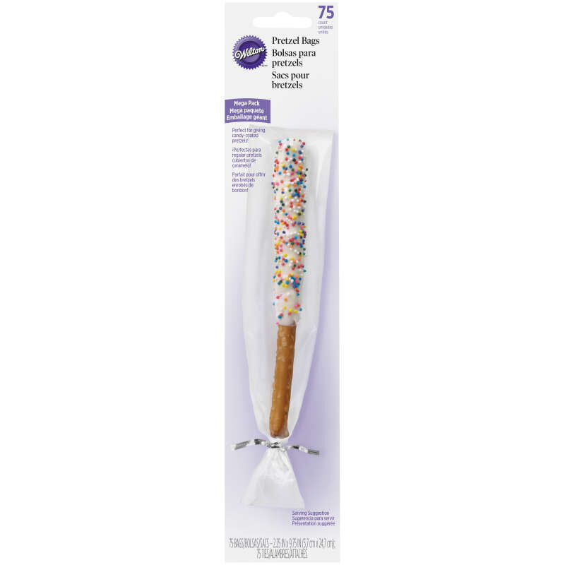 Clear Pretzel Pop Treat Bags