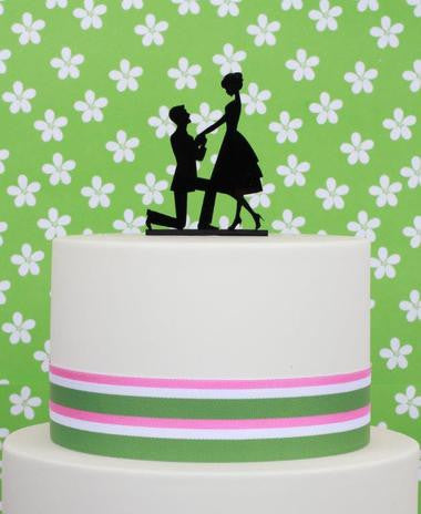 Sugar Crafty Proposal Acrylic Cake Topper