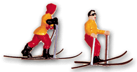 Skiers Figurines