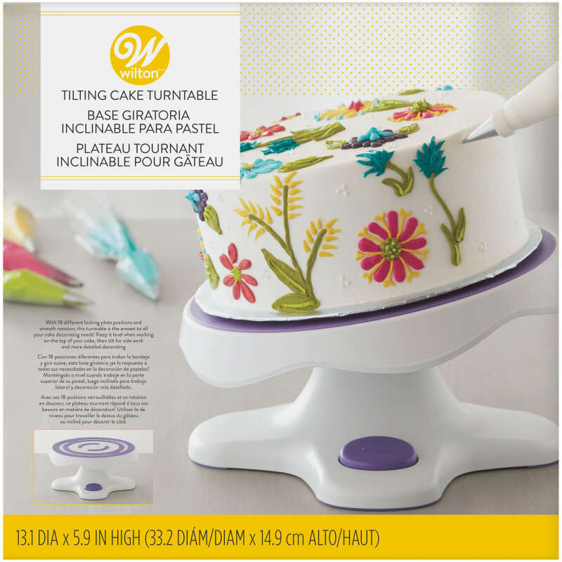 Tilt-N-Turn Ultra Cake Turntable - Cake Decorating Stand